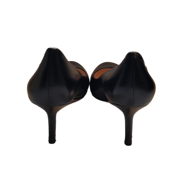 Coach dress shoes classic leather cocktail evening black high heels womens 9.5 - Picture 2 of 11